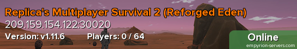 Replica's Multiplayer Survival 2 (Reforged Eden)