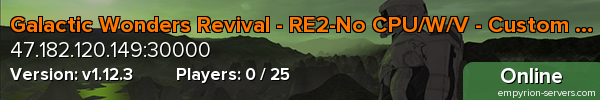 Galactic Wonders Revival - RE2-No CPU/W/V - Custom Items