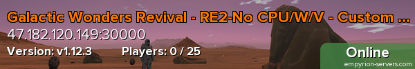 Galactic Wonders Revival - RE2-No CPU/W/V - Custom Items