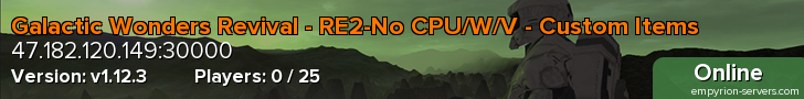 Galactic Wonders Revival - RE2-No CPU/W/V - Custom Items