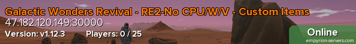 Galactic Wonders Revival - RE2-No CPU/W/V - Custom Items