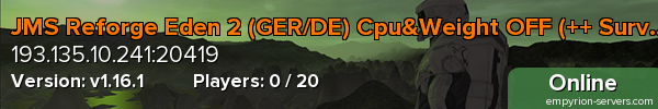 JMS Reforge Eden 2 (GER/DE) Cpu&Weight OFF (++ Survival)