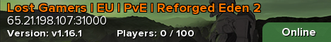 Lost Gamers | EU | PvE | Reforged Eden 2