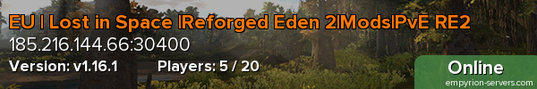 EU | Lost in Space |Reforged Eden 2|Mods|PvE RE2