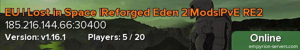 EU | Lost in Space |Reforged Eden 2|Mods|PvE RE2