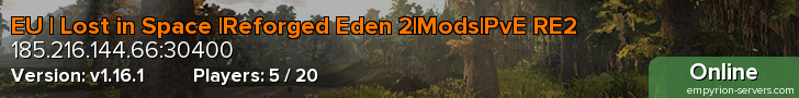 EU | Lost in Space |Reforged Eden 2|Mods|PvE RE2