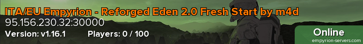ITA/EU Empyrion - Reforged Eden 2.0 Fresh Start by m4d