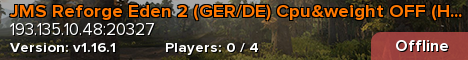 JMS Reforge Eden 2 (GER/DE) Cpu&weight OFF (Home Alone)