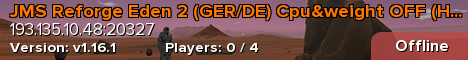 JMS Reforge Eden 2 (GER/DE) Cpu&weight OFF (Home Alone)