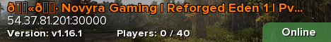 🇫🇷 Novyra Gaming | Reforged Eden 1 | PvE | Économie