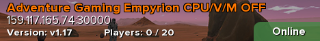 Adventure Gaming Empyrion CPU/V/M OFF
